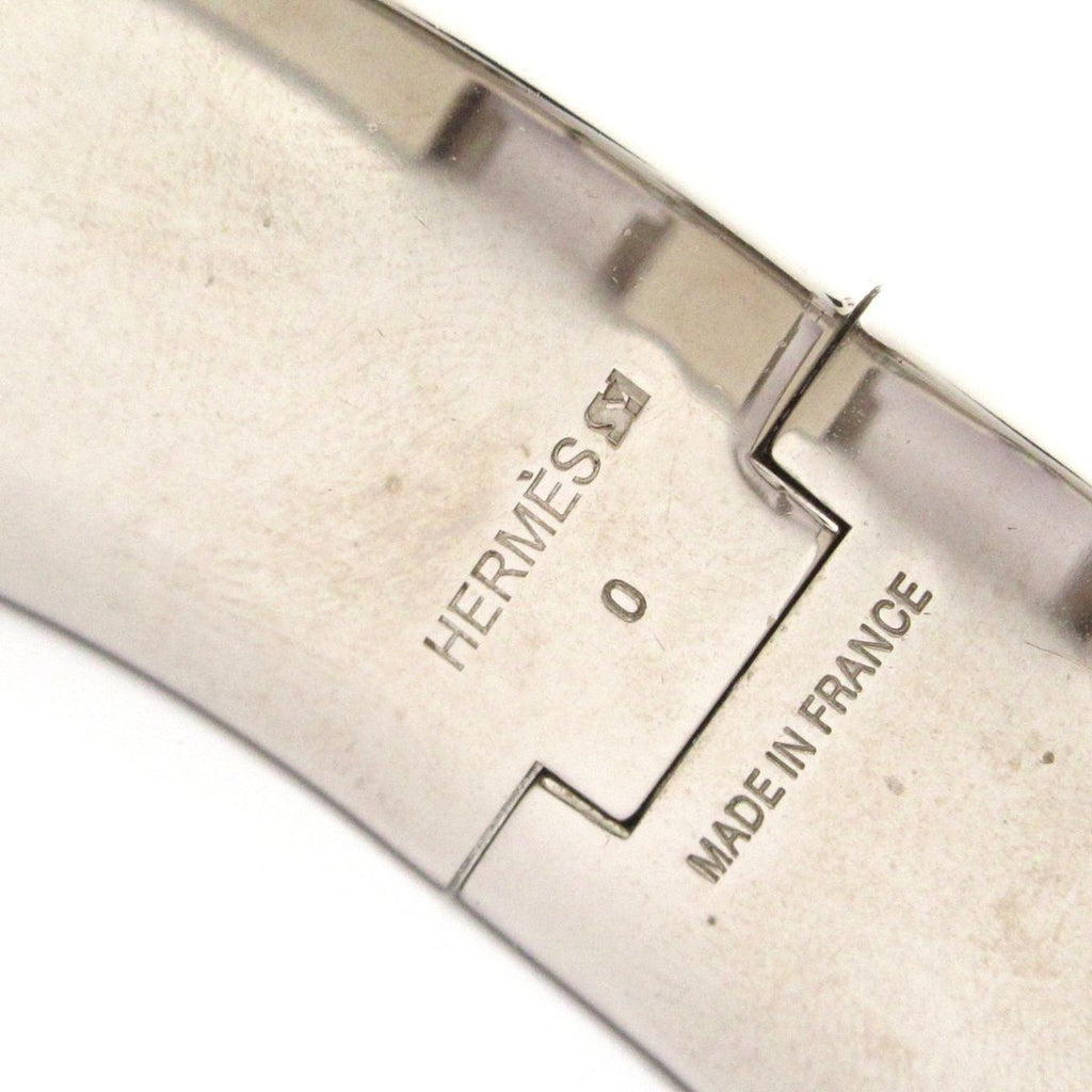 Hermes Bangle Clic Clac Silver Orange Bracelet — view 4