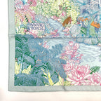 Hermes Carre 90 Faubourg Tropical Collection Multicolor Scarf — view 6