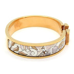 Hermes Bangle Click Gold Multi Horse Pattern Bracelet — view 2