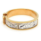 Hermes Bangle Click Gold Multi Horse Pattern Bracelet — view 6