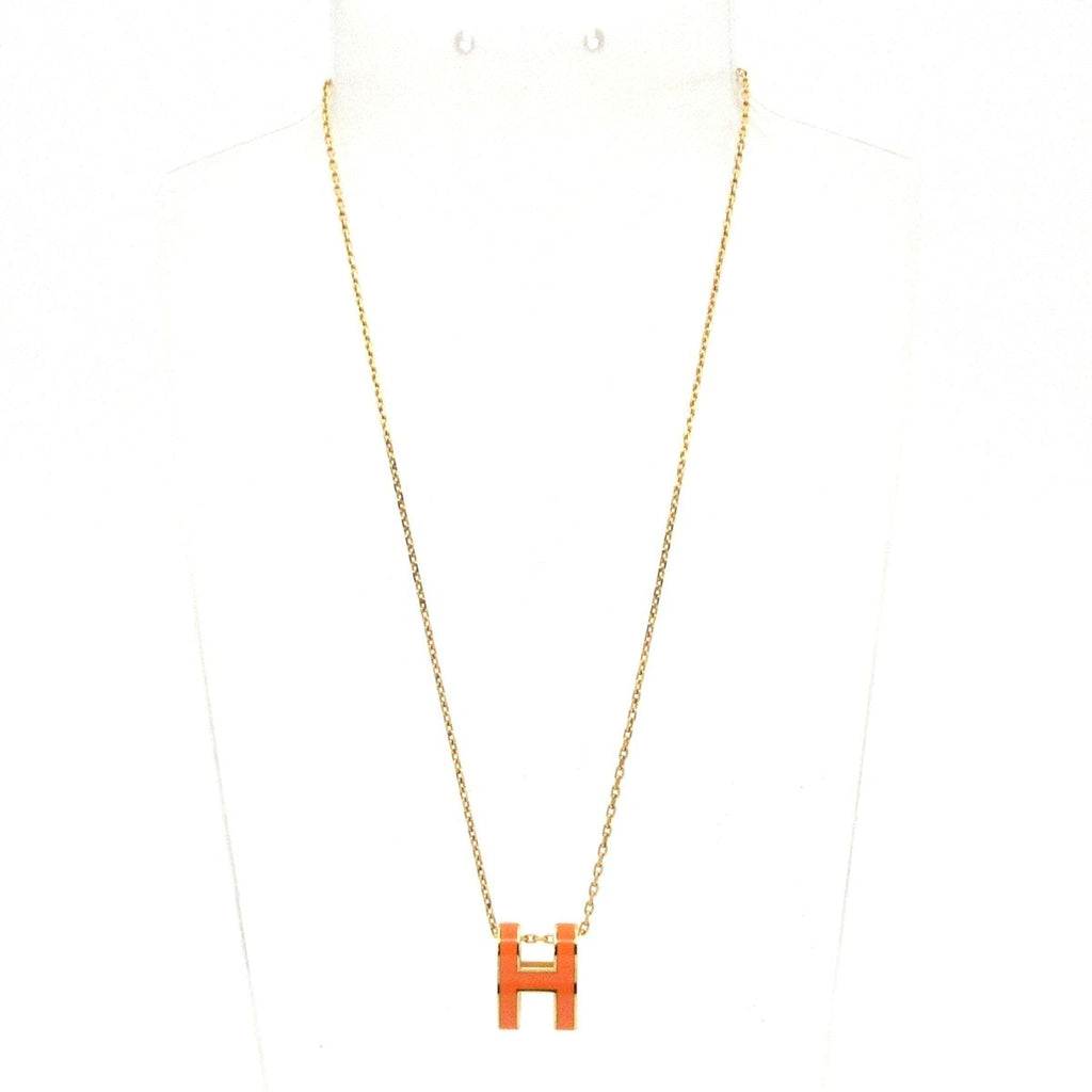 Hermes Necklace Pop Gold Orange — view 2