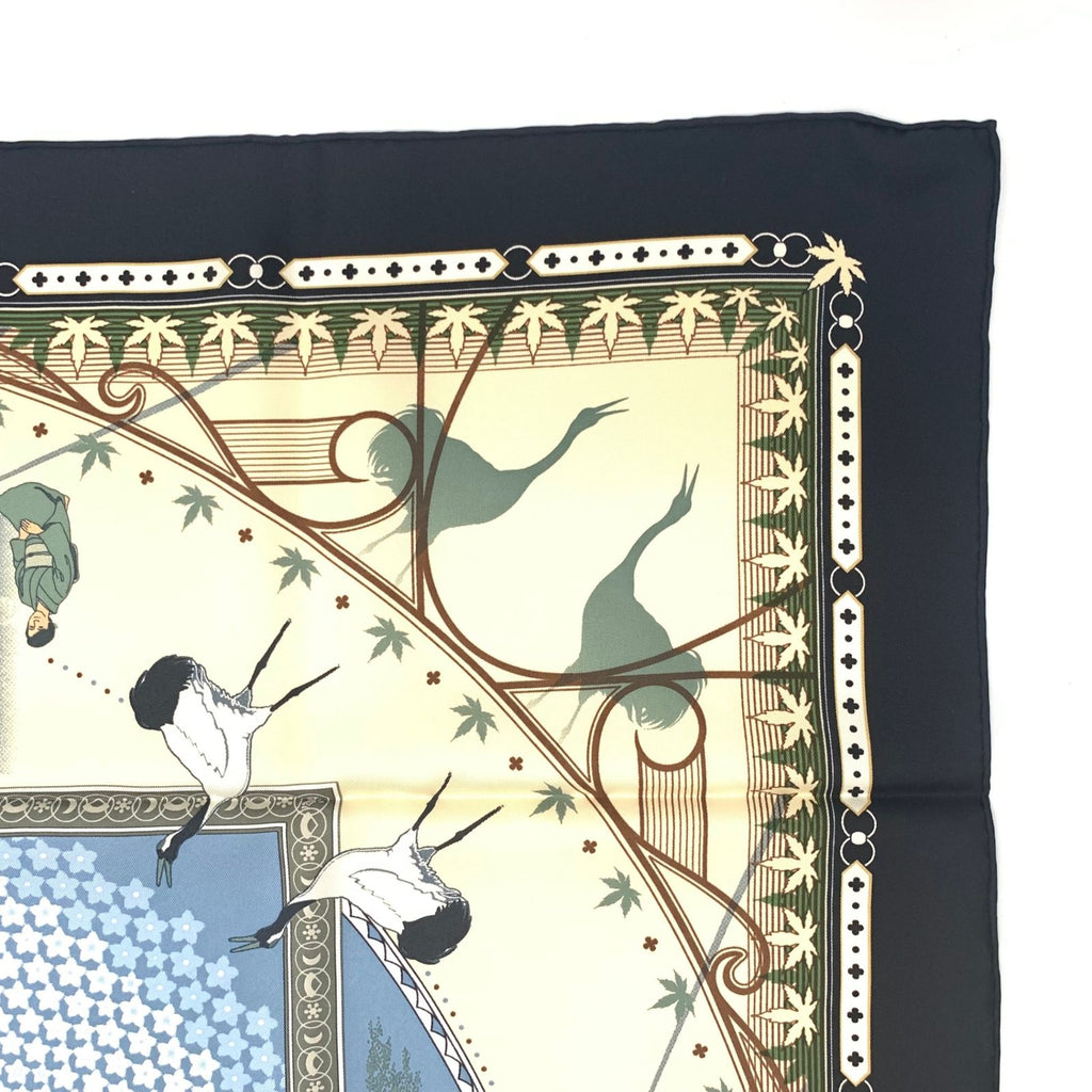Hermes Carre 90 Chaque Rencontre Est Unique Ichi Era Ichie Scarf Kacho Fugetsu — view 4
