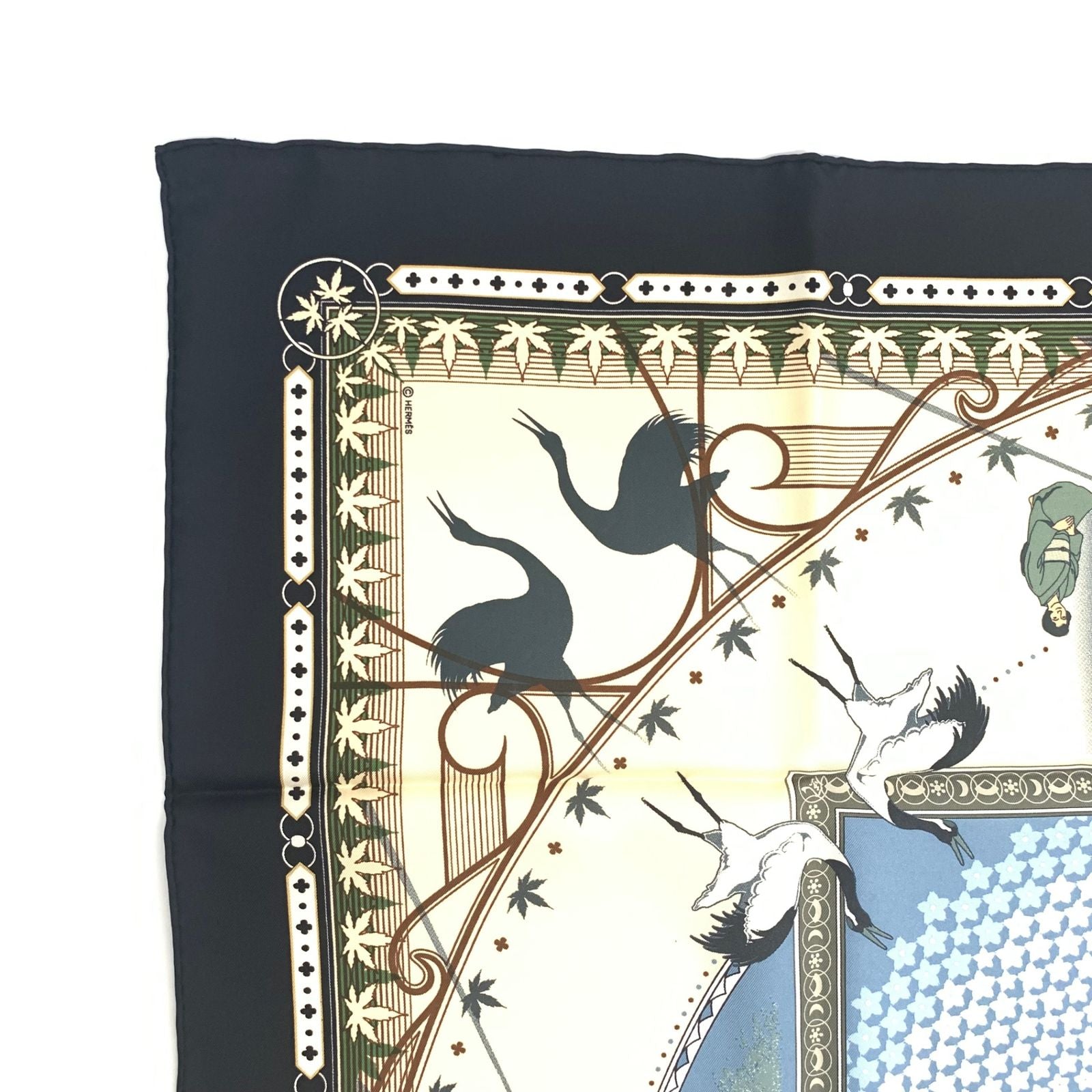 Hermes Carre 90 Chaque Rencontre Est Unique Ichi Era Ichie Scarf Kacho Fugetsu — view 3