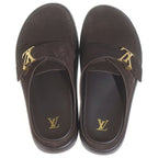 Louis Vuitton LV Suede Mules Brown — view 4