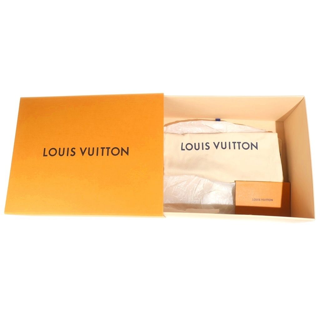 Louis Vuitton Monogram Eclipse Luxembourg Sneakers White Gray 7 — view 6