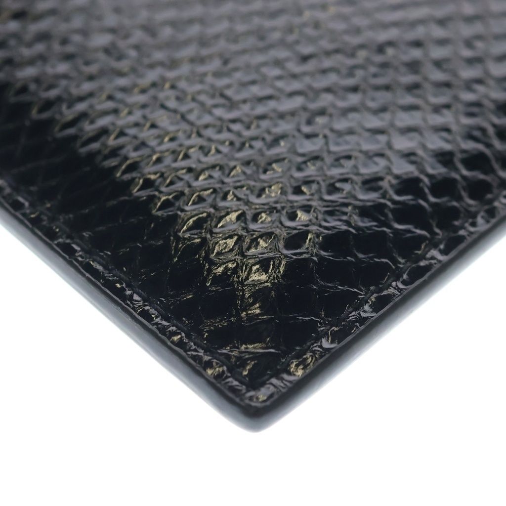 Saint Laurent Paris YSL Pouch Chain Pochette Black Leather — view 4
