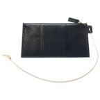 Saint Laurent Paris YSL Pouch Chain Pochette Black Leather — view 2