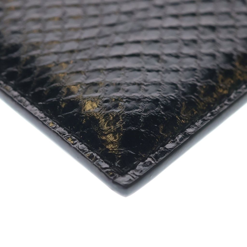 Saint Laurent Paris YSL Pouch Chain Pochette Black Leather — view 4