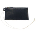 Saint Laurent Paris YSL Pouch Chain Pochette Black Leather