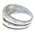 Hermes Vintage Sellier Ring Series Silver Gold — view 4