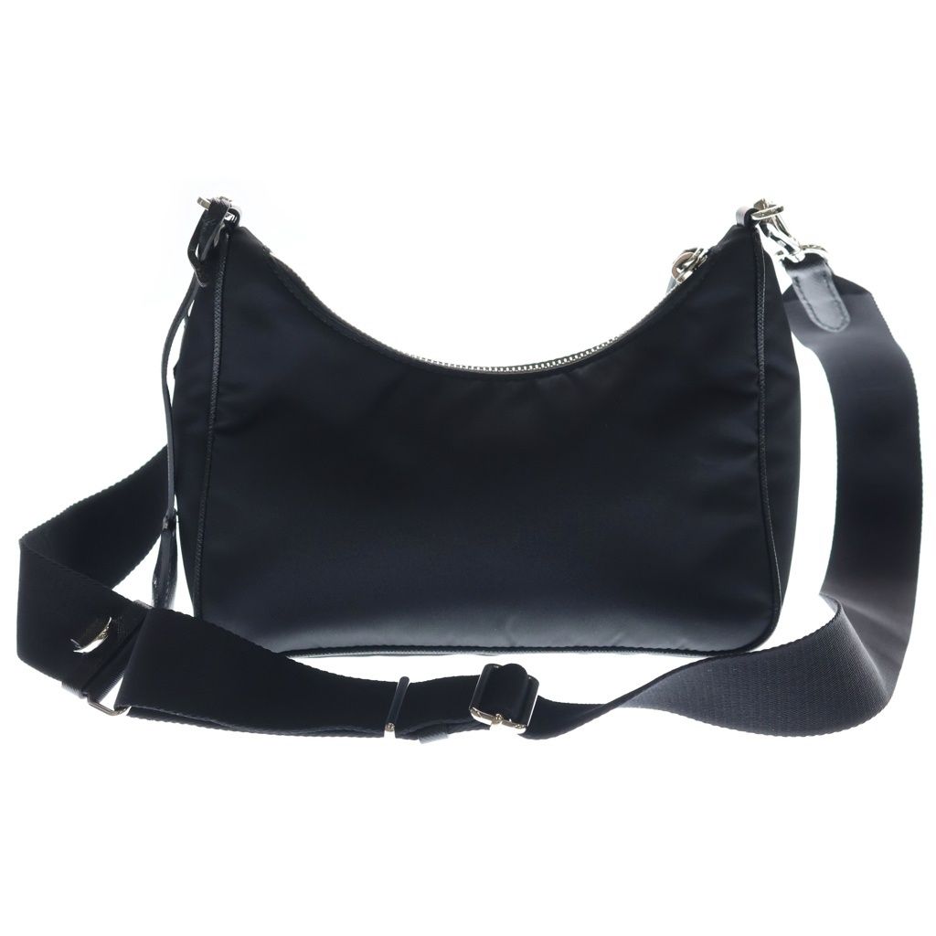 Prada Re Edition 2-Way Shoulder Bag Black Nylon Silver — view 2