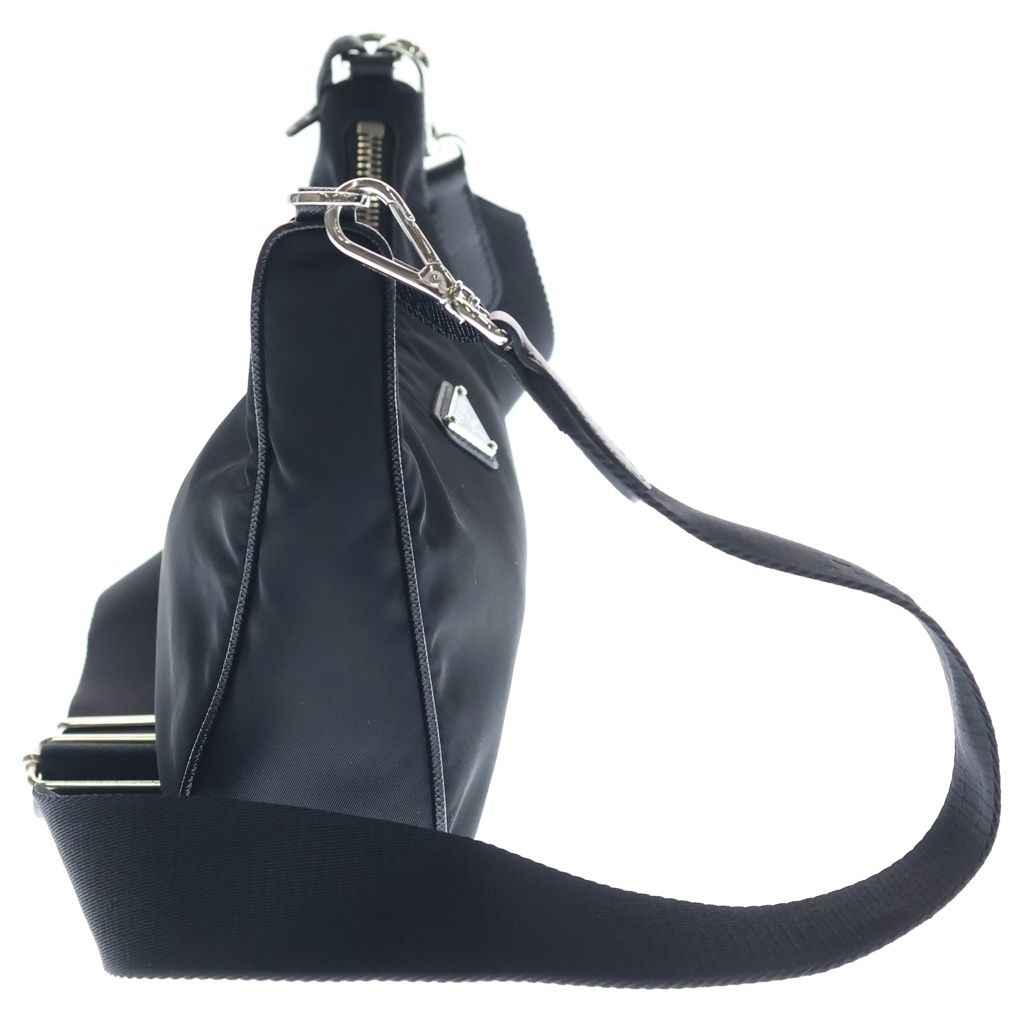 Prada Re Edition 2-Way Shoulder Bag Black Nylon Silver — view 3