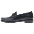 Celine Luco Triomphe Leather Loafers Black Gold