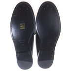 Celine Luco Triomphe Leather Loafers Black Gold — view 5
