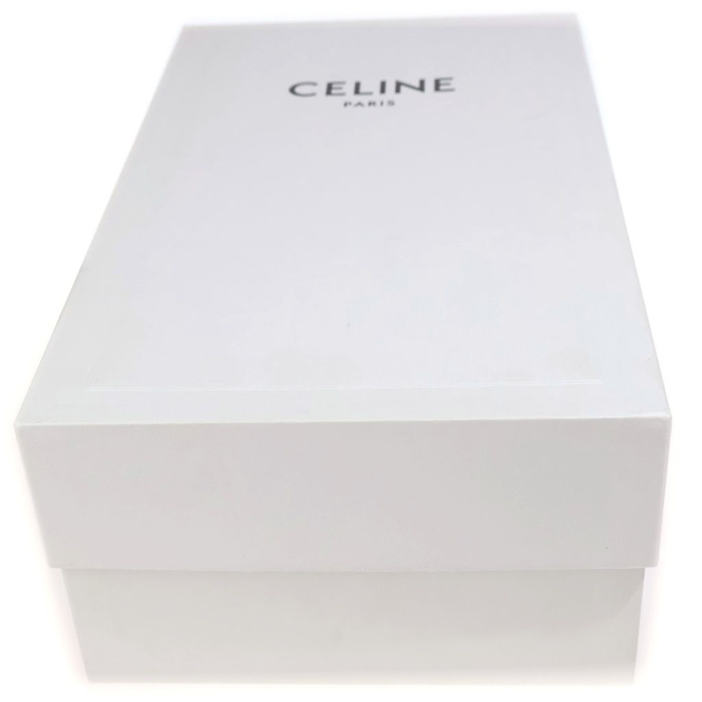 Celine Luco Triomphe Leather Loafers Black Gold — view 7