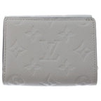 Louis Vuitton Portefeuille Metis Compact Wallet Trifold Gray Leather Silver — view 2