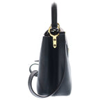 Louis Vuitton Capucines BB 2-Way Shoulder Bag Black Noir Leather Gold — view 3