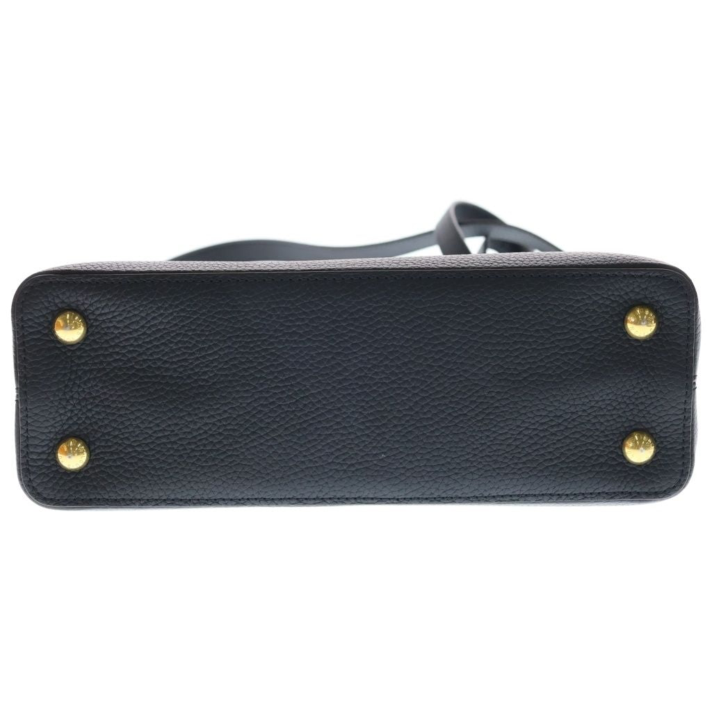 Louis Vuitton Capucines BB 2-Way Shoulder Bag Black Noir Leather Gold — view 4