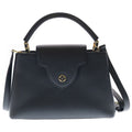 Louis Vuitton Capucines BB 2-Way Shoulder Bag Black Noir Leather Gold