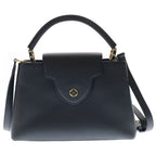 Louis Vuitton Capucines BB 2-Way Shoulder Bag Black Noir Leather Gold