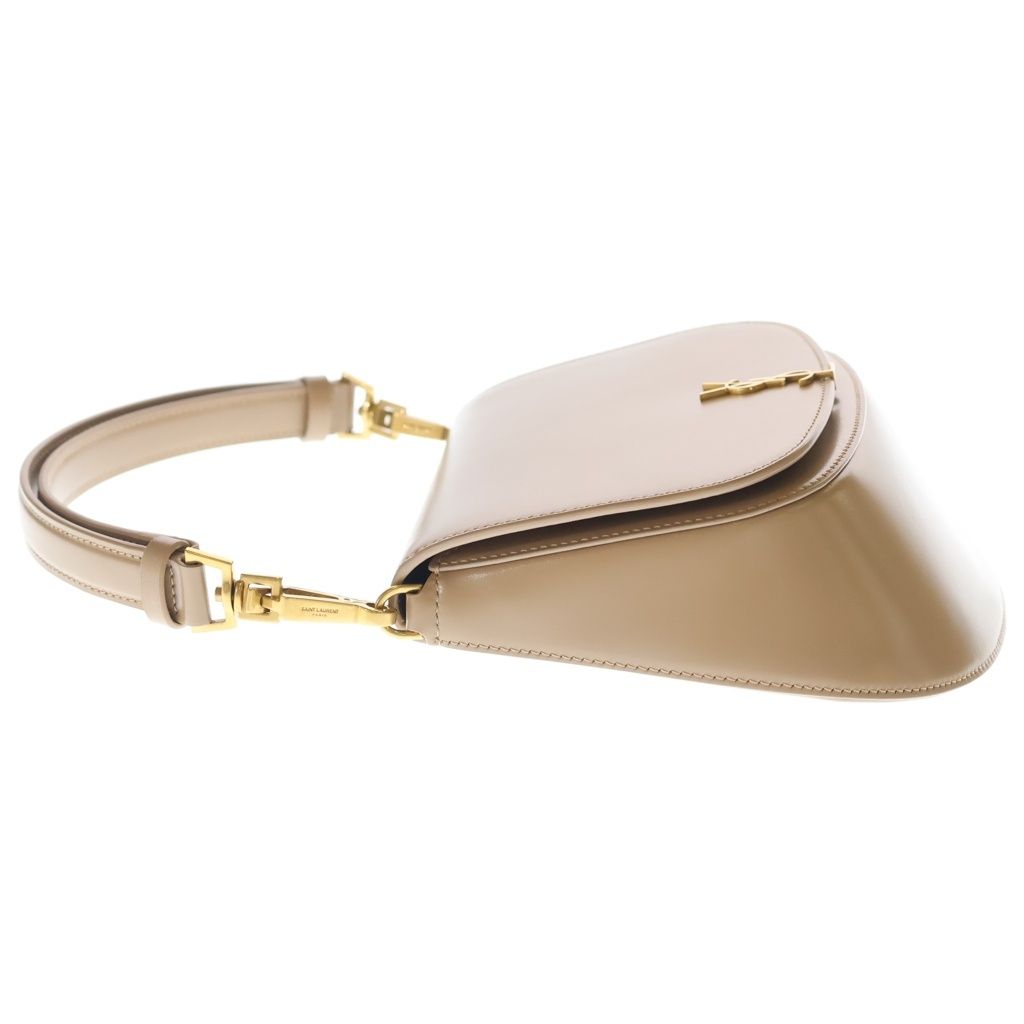 Saint Laurent Paris Voltaire Mini Shoulder Bag Beige Leather Gold — view 3