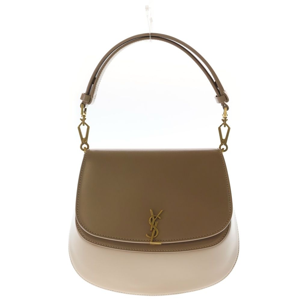 Saint Laurent Paris Voltaire Mini Shoulder Bag Beige Leather Gold