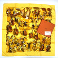 Hermes Carre 90 Concerto Scarf Yellow
