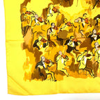Hermes Carre 90 Concerto Scarf Yellow — view 6