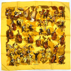 Hermes Carre 90 Concerto Scarf Yellow — view 2