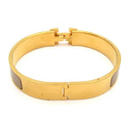 Hermes Bangle Click Gold Beige Bracelet — view 3