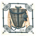 Hermes Carre 90 Scarf Silk Brandebourgs Brandenburg