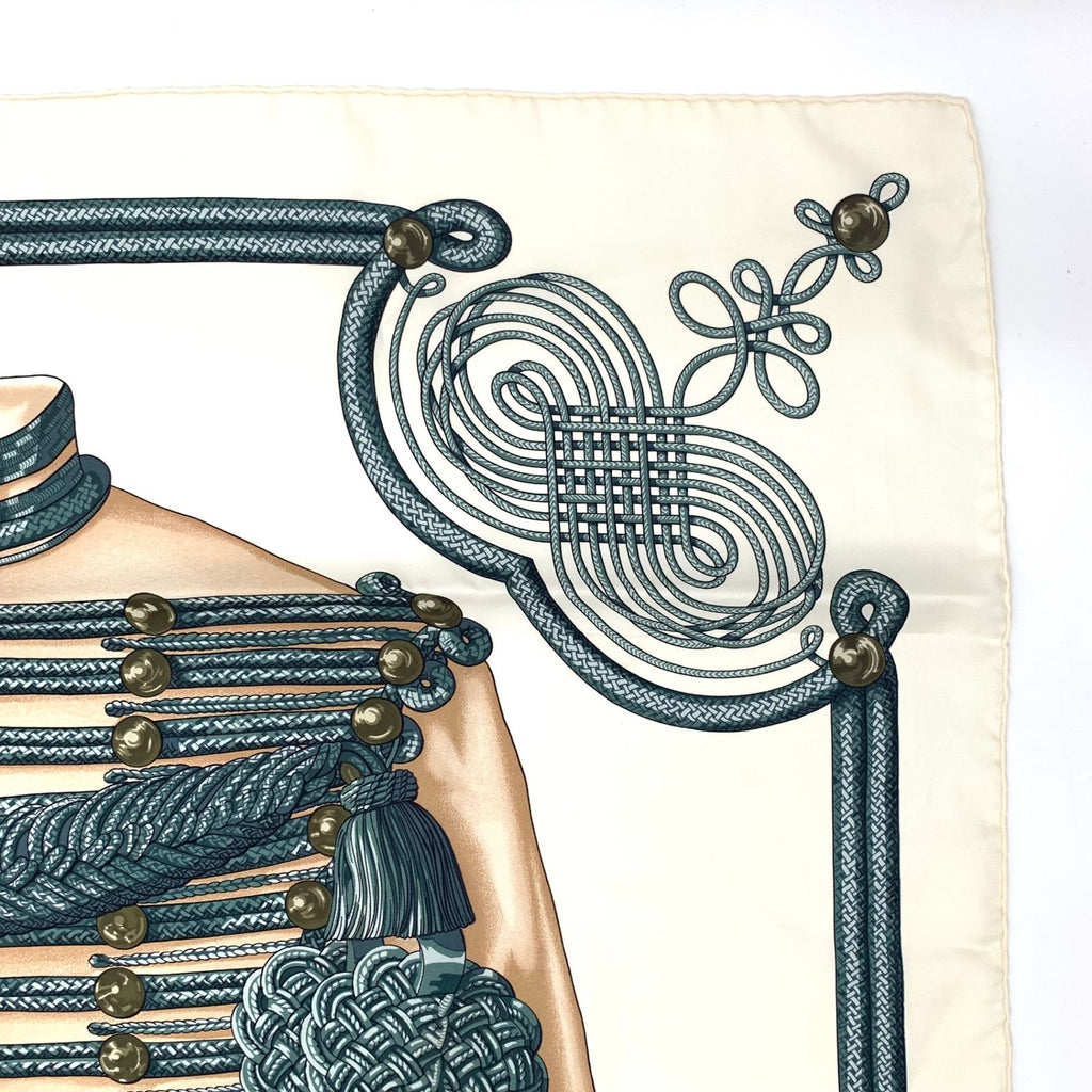 Hermes Carre 90 Scarf Silk Brandebourgs Brandenburg — view 3
