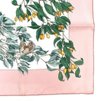 Hermes Carre 90 AU Coeur Des Bois in the Forest Pink Silk Scarf — view 6