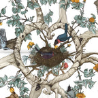 Hermes Carre 90 AU Coeur Des Bois in the Forest Pink Silk Scarf — view 8