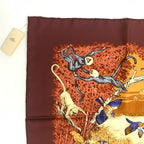 Hermes Carre 90 Large Scarf Silk la Trve de Leau Water Truce Robert Dale Full — view 5