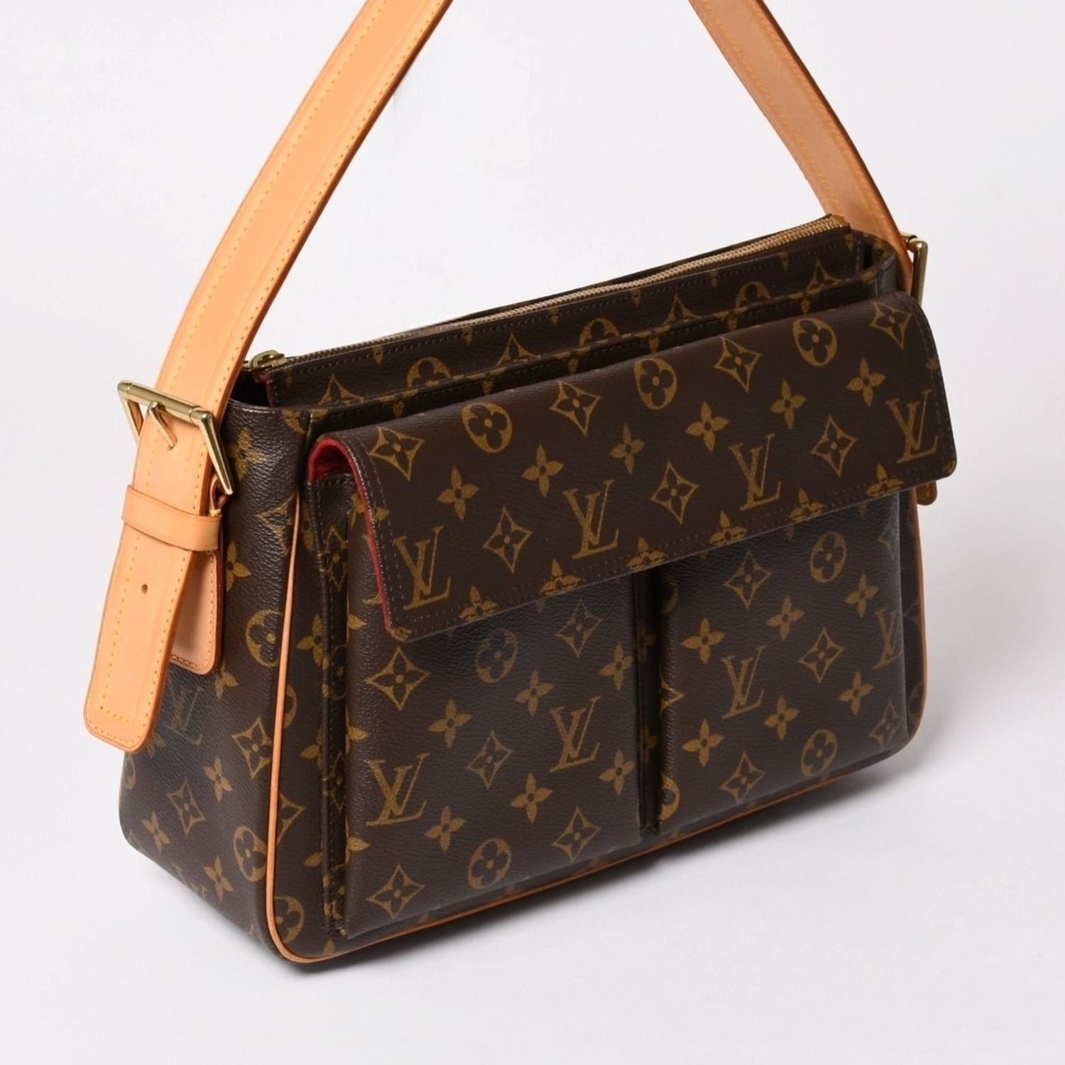 Louis Vuitton Viva-Cite GM Bag Monogram Brown Gold — view 3