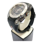 Gucci Watch Sync Sherry Rubber Quartz 137.1 Black Silver — view 3