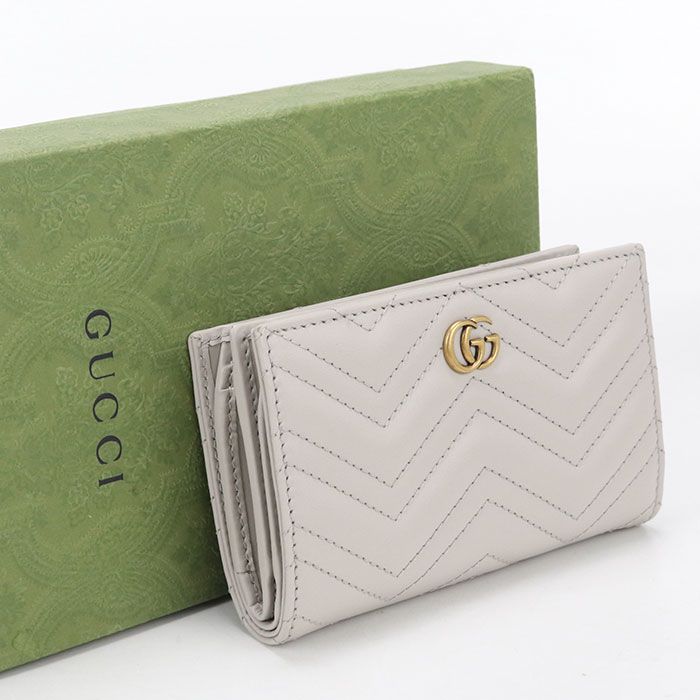 Gucci Card Case Wallet Double Bifold Leather
