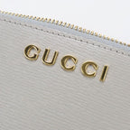 Gucci Zip Key Case Script Coin Purse Leather — view 5