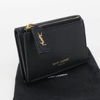 Saint Laurent Compact Wallet Trifold Leather