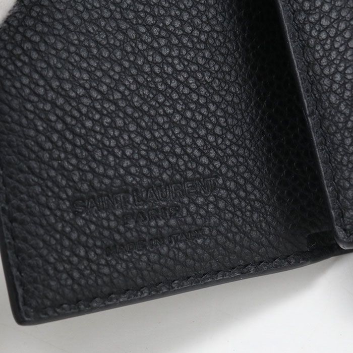Saint Laurent Compact Wallet Trifold Leather — view 7