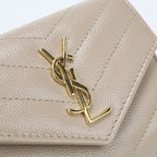 Saint Laurent Multi Fold Wallet Cassandra Trifold Leather — view 8