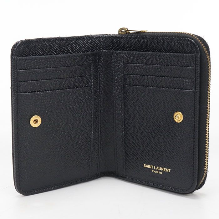 Saint Laurent Bifold Wallet Cassandra Leather — view 3
