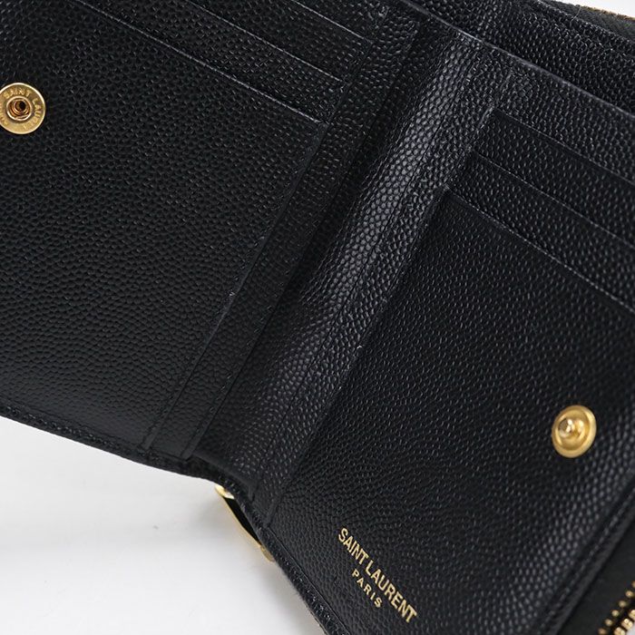 Saint Laurent Bifold Wallet Cassandra Leather — view 6