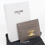 Celine Card Holder Triomphe Case Leather