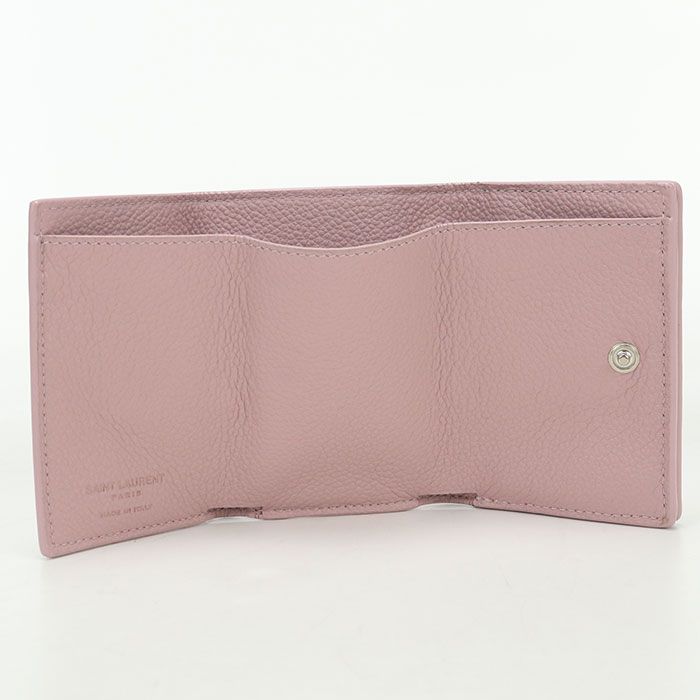 Saint Laurent Trifold Wallet Leather — view 3