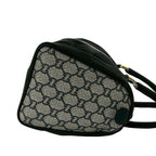 Gucci Vintage Sherry Line Plus Logo Leather Handbag Navy — view 6