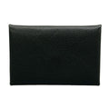 Hermes Card Case Calvi Black Silver