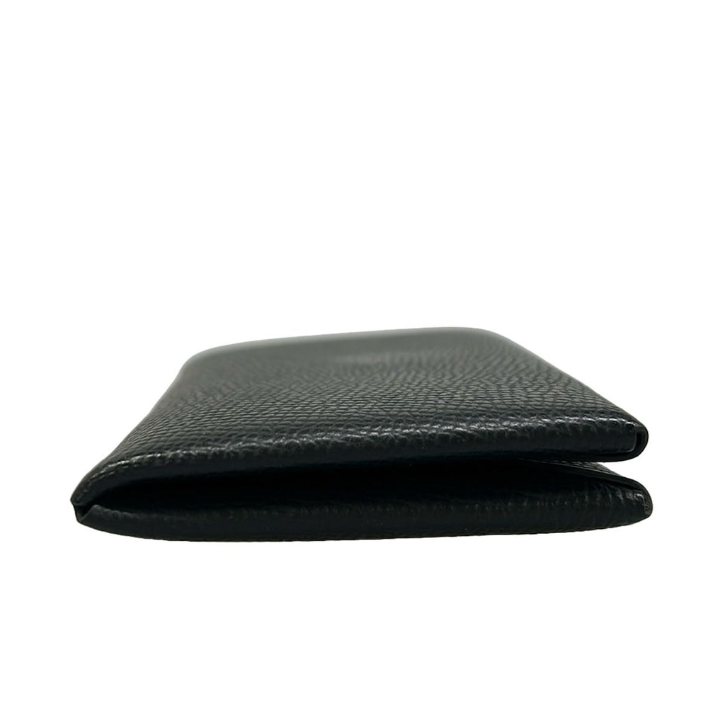 Hermes Card Case Calvi Black Silver — view 9