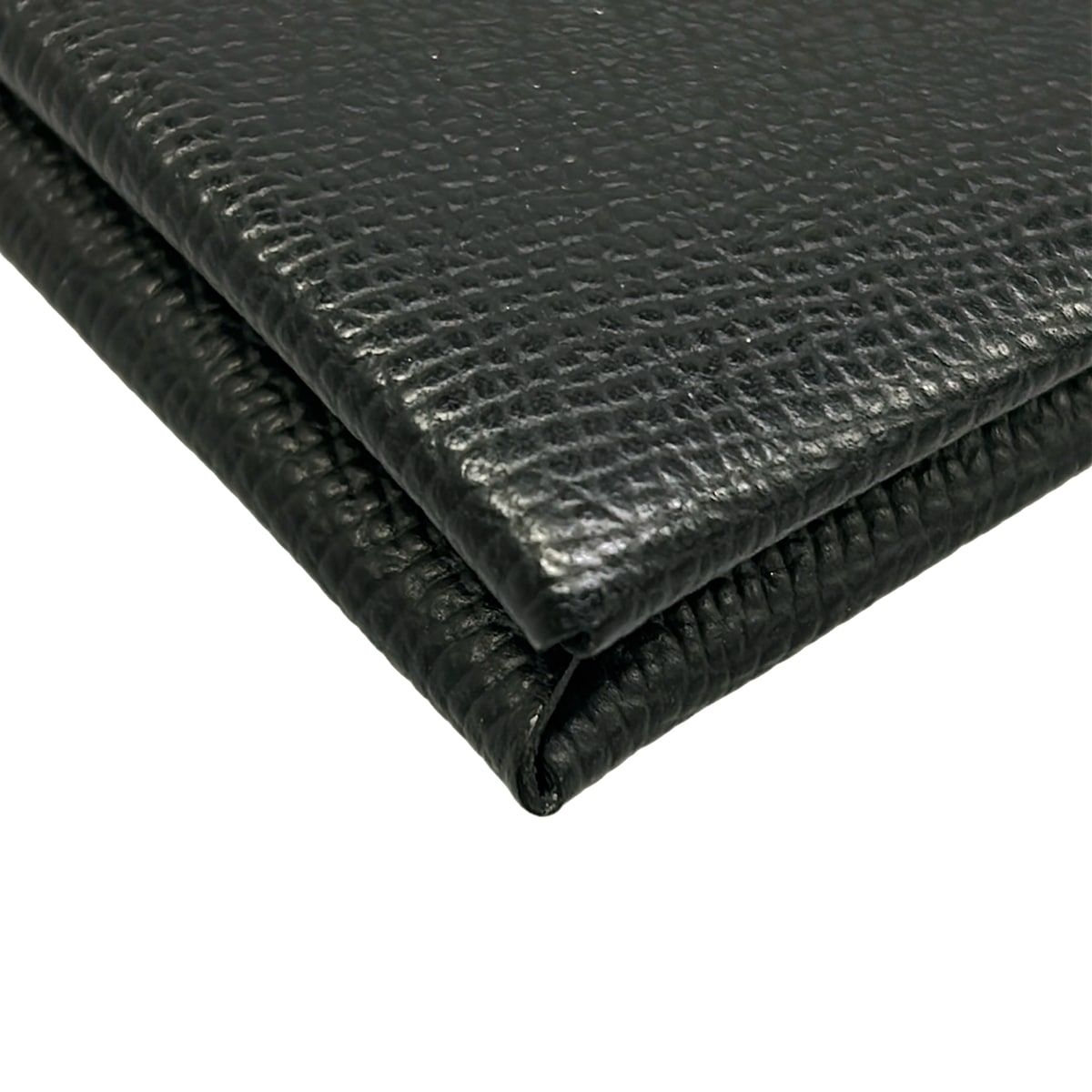 Hermes Card Case Calvi Black Silver — view 6